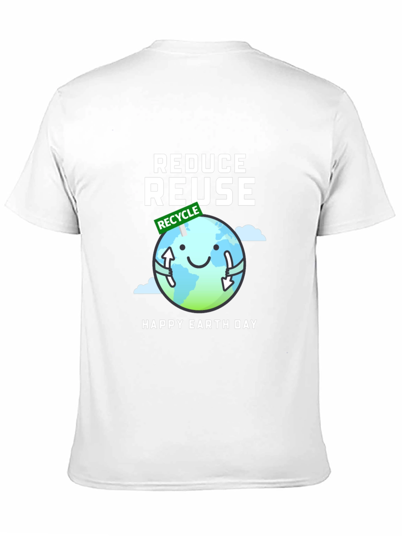 Eco-Friendly Reduce Reuse Earth Day T-Shirt