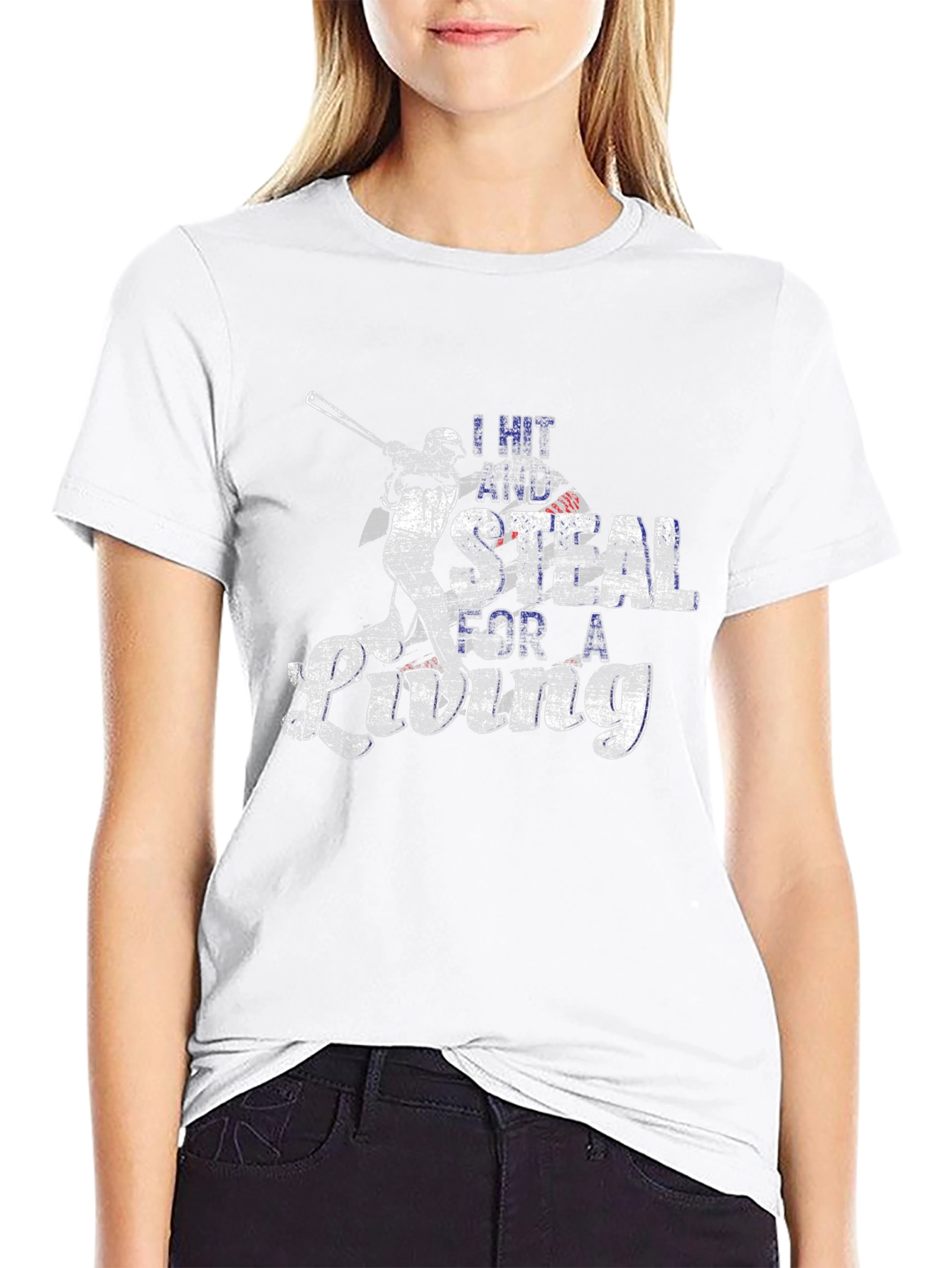 Baseball Fan T-Shirt: I Hit and Steal