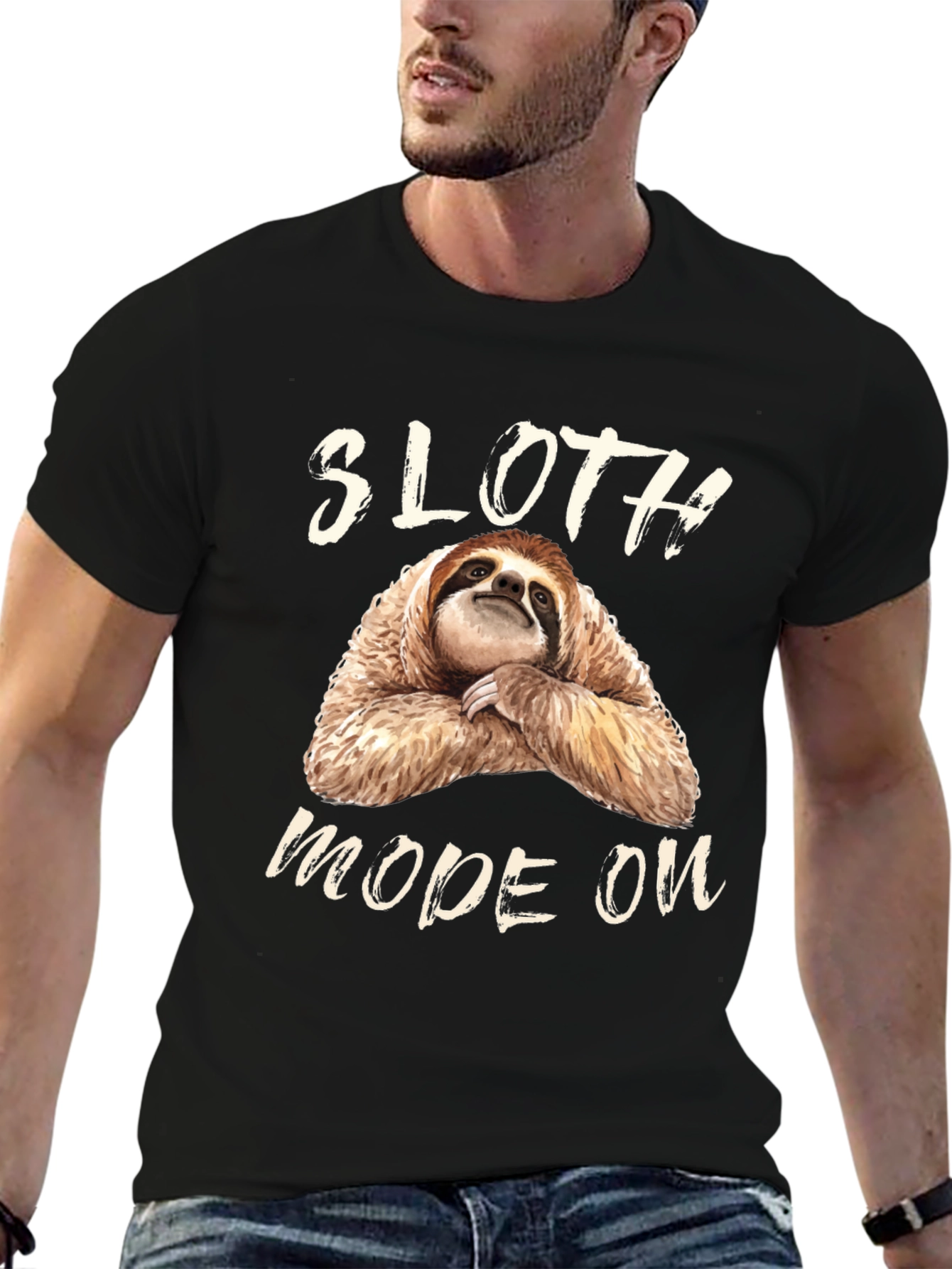 Sloth Mode On Graphic Tee - Relaxed Fit