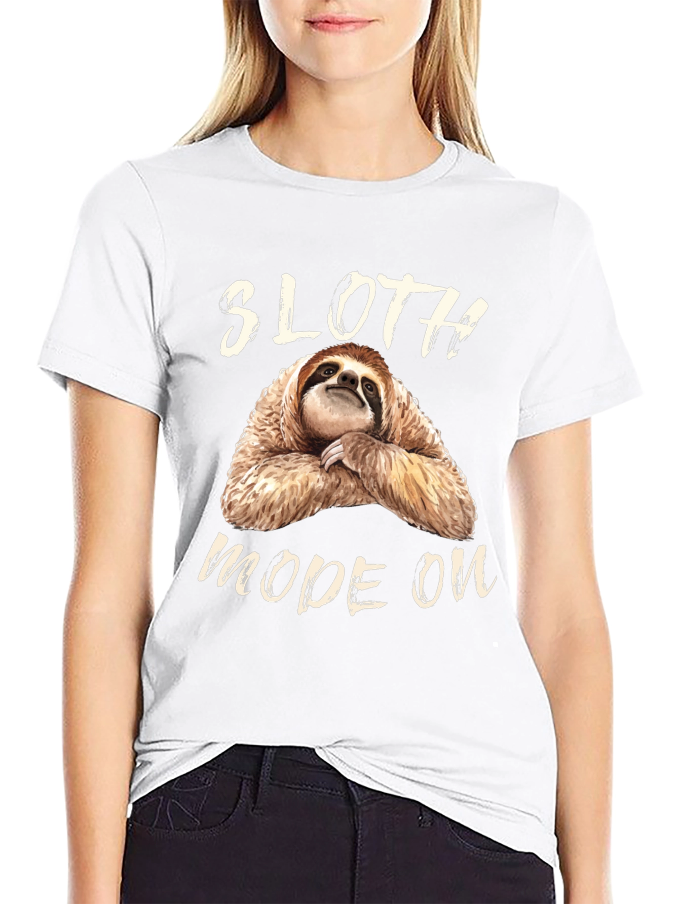 Sloth Mode On Graphic Tee - Relaxed Fit