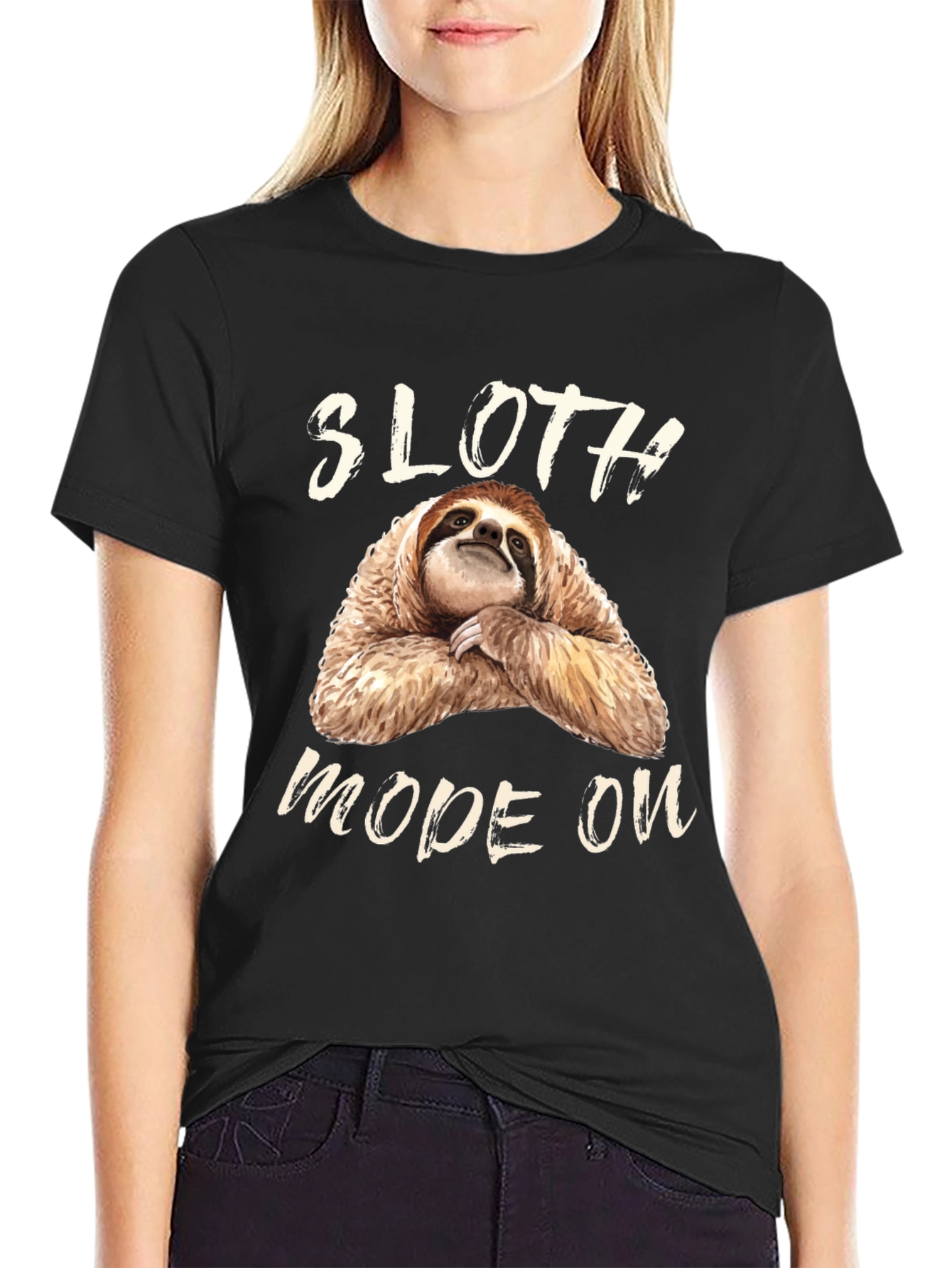 Sloth Mode On Graphic Tee - Relaxed Fit