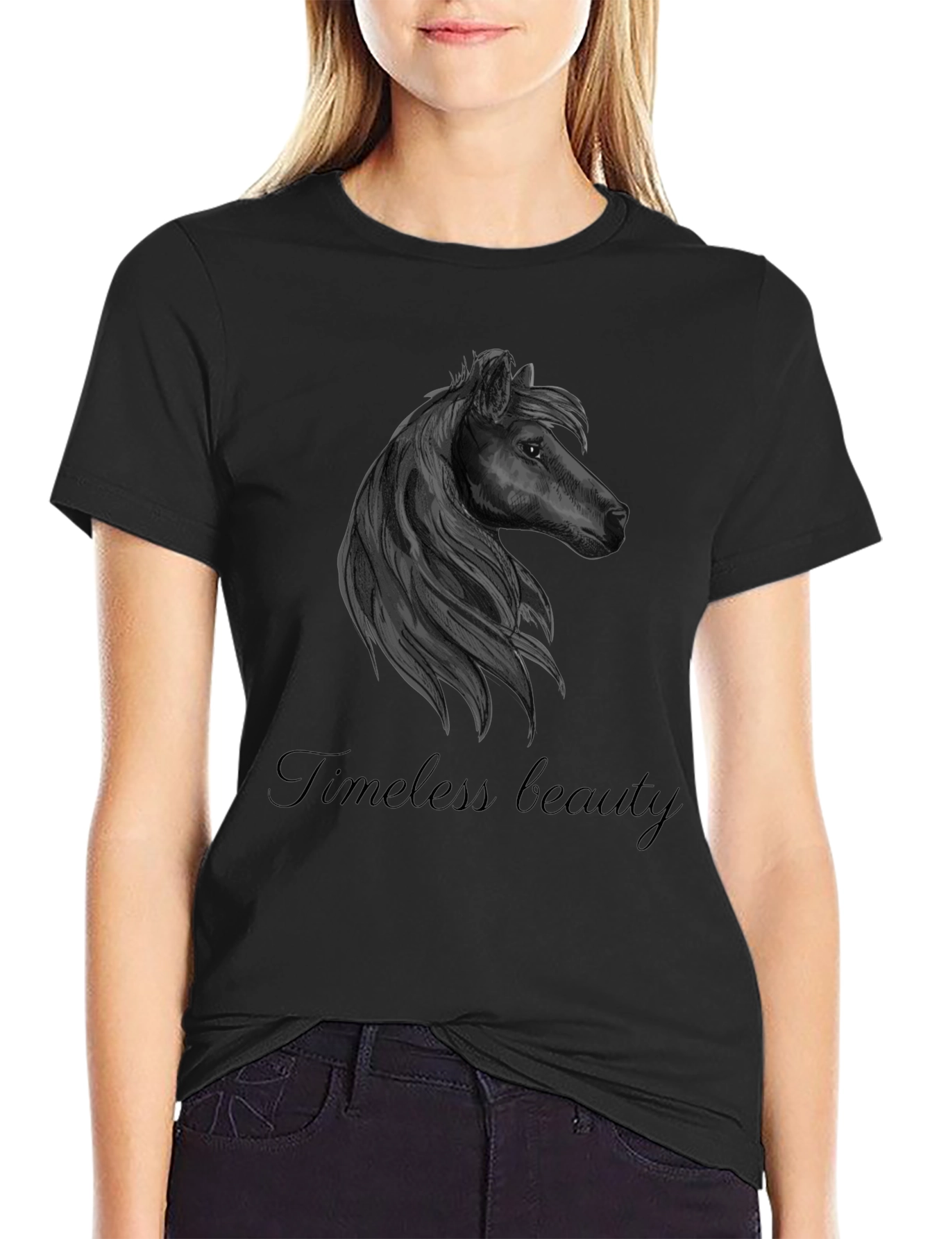 Timeless Beauty Horse Graphic T-Shirt