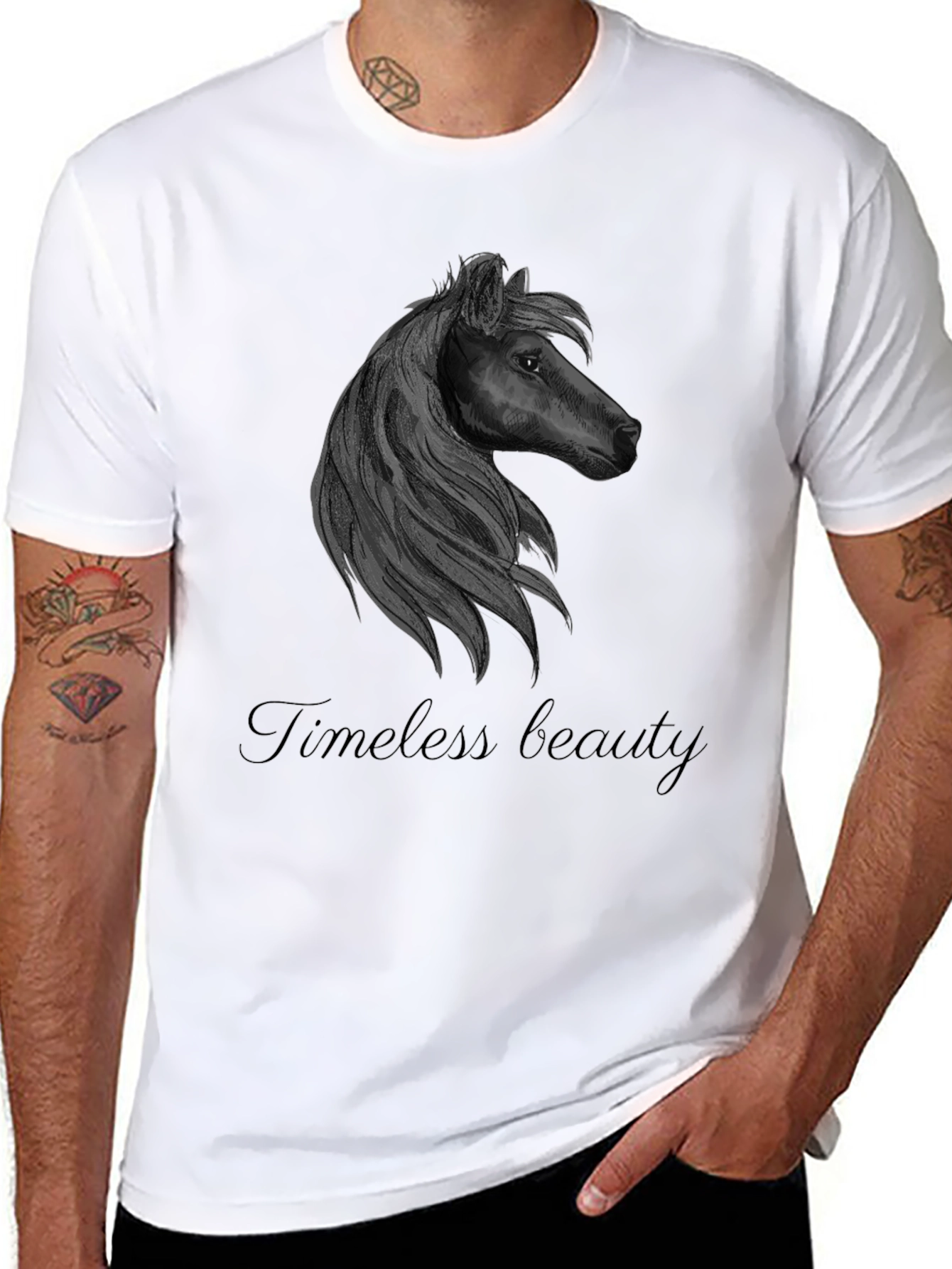 Timeless Beauty Horse Graphic T-Shirt