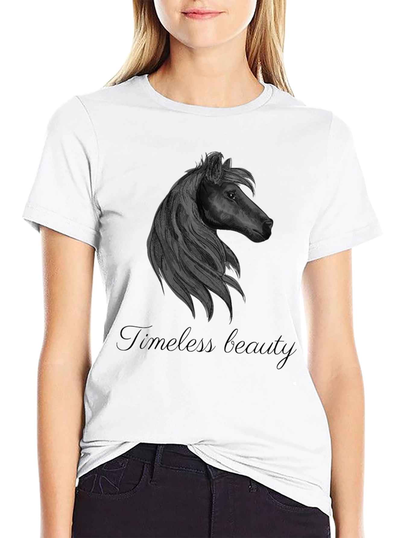 Timeless Beauty Horse Graphic T-Shirt