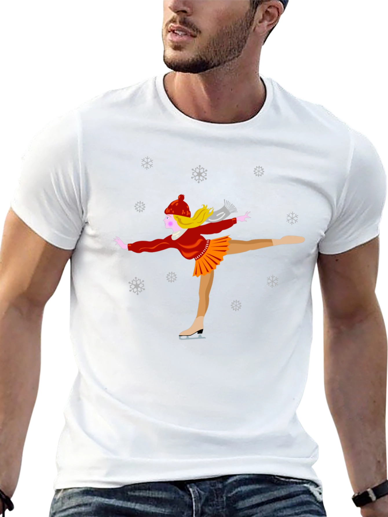 Winter Ice Skater Graphic Tee