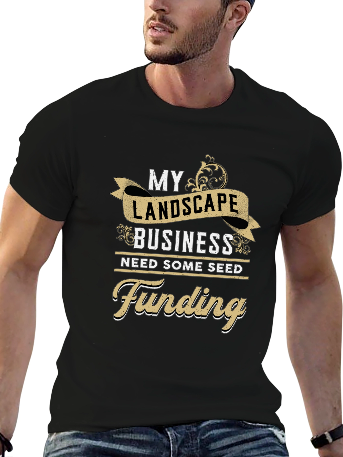 Landscape Business Funding T-Shirt - Black