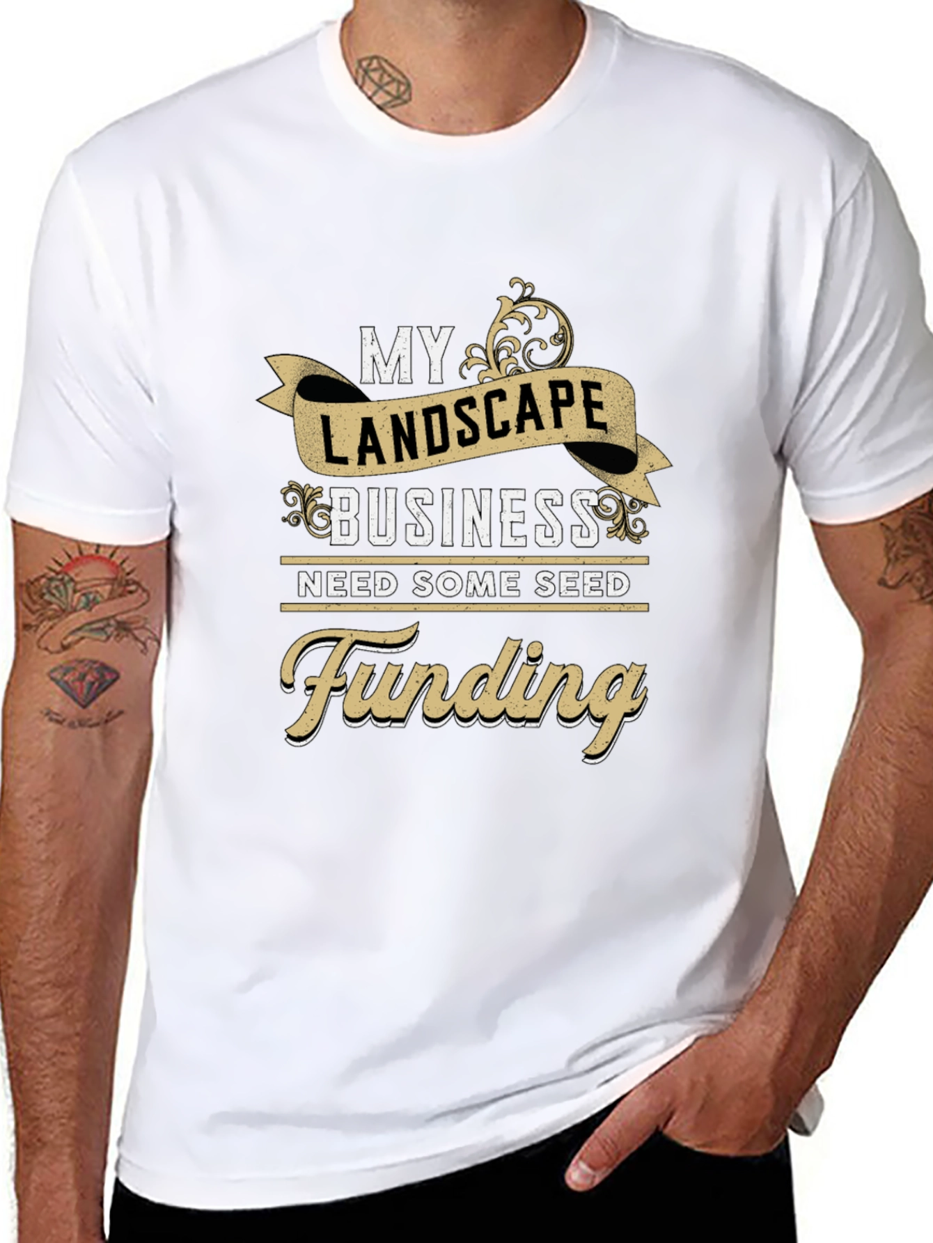 Landscape Business Funding T-Shirt - Black