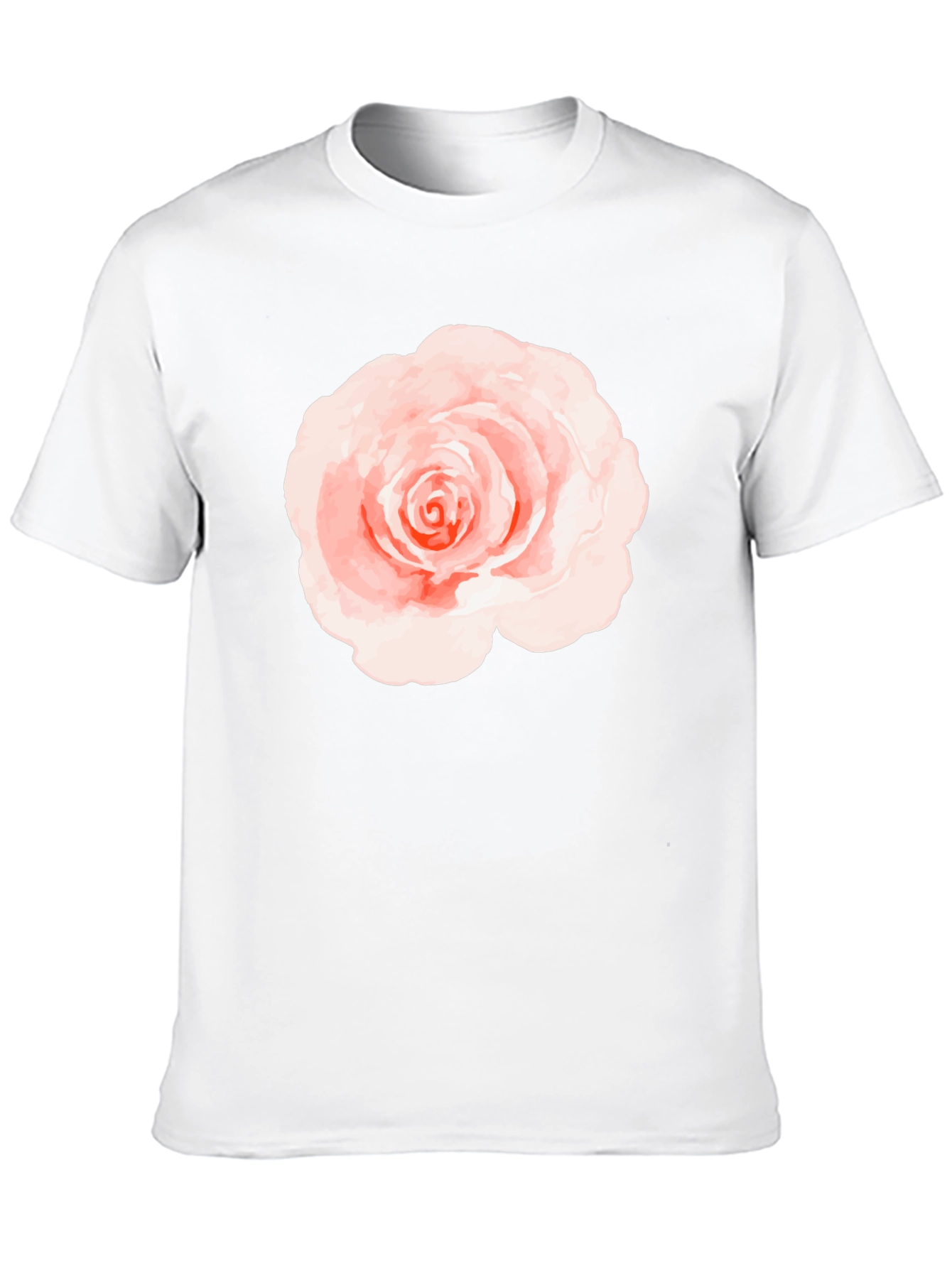 Floral Rose Graphic Black T-Shirt