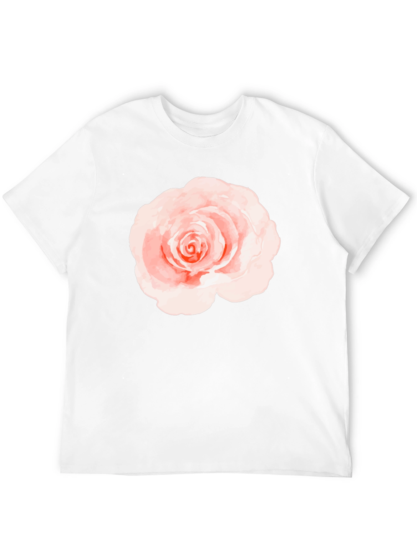 Floral Rose Graphic Black T-Shirt
