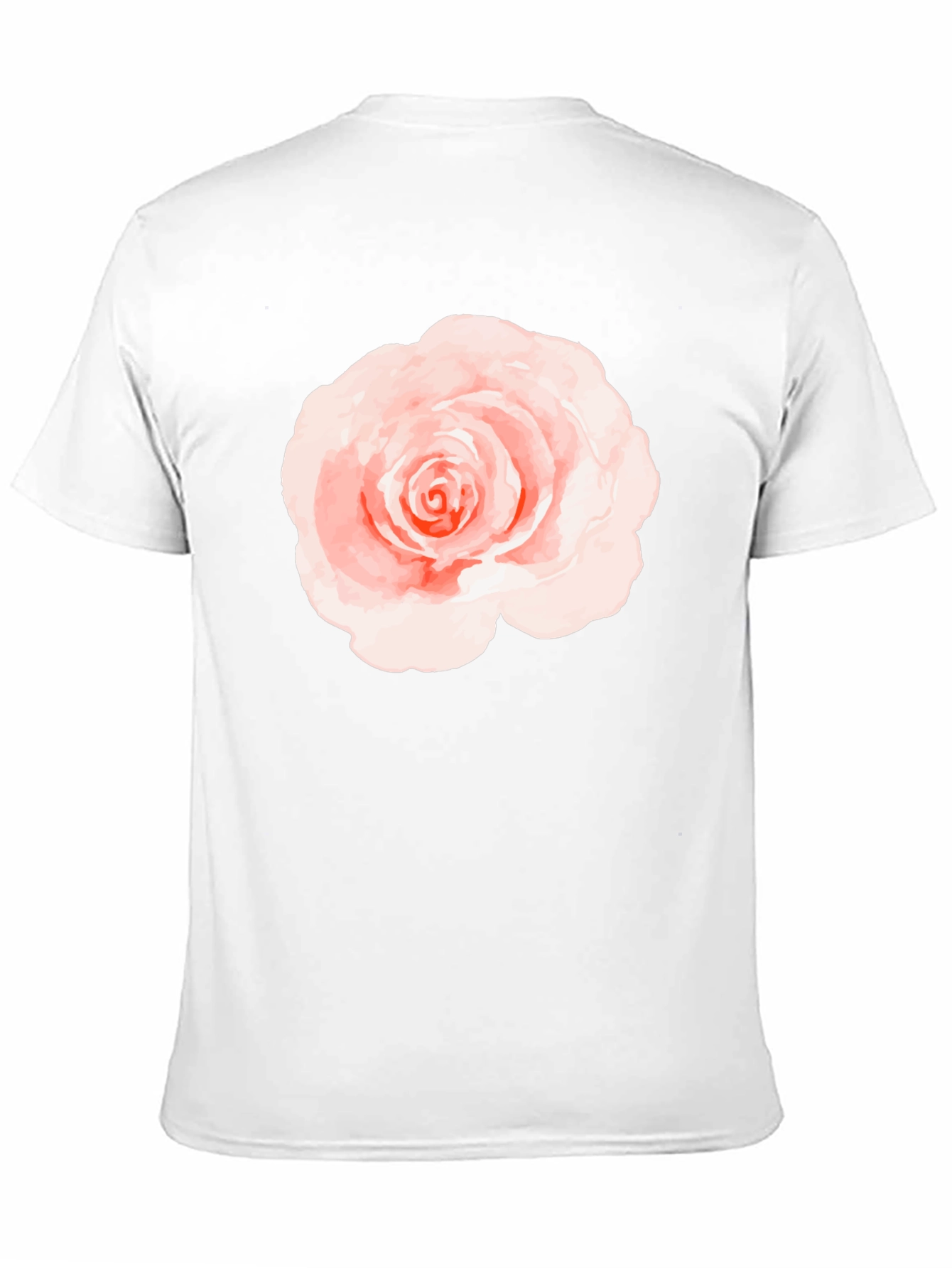 Floral Rose Graphic Black T-Shirt