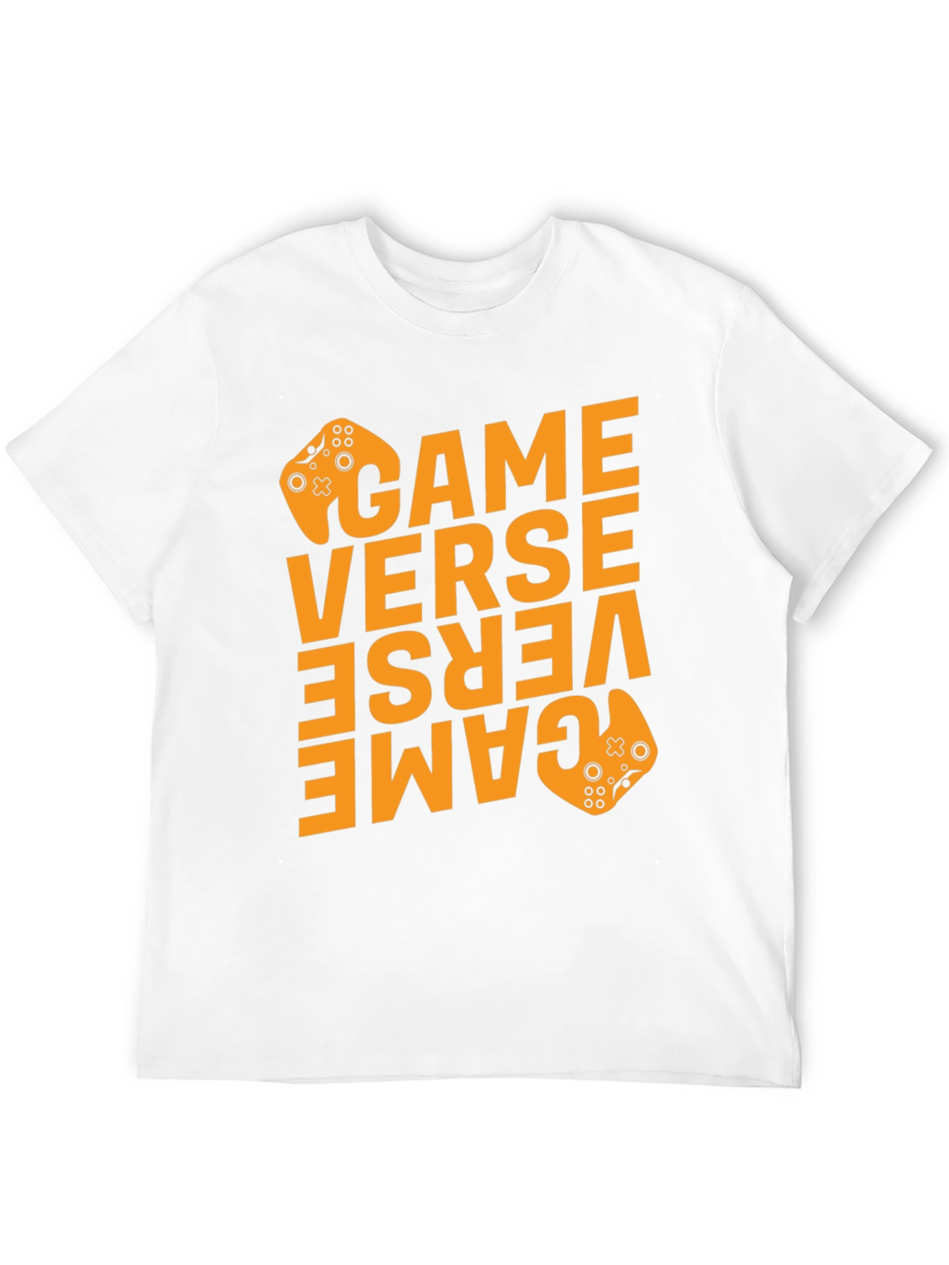 Game Verse Graphic Print Black T-Shirt