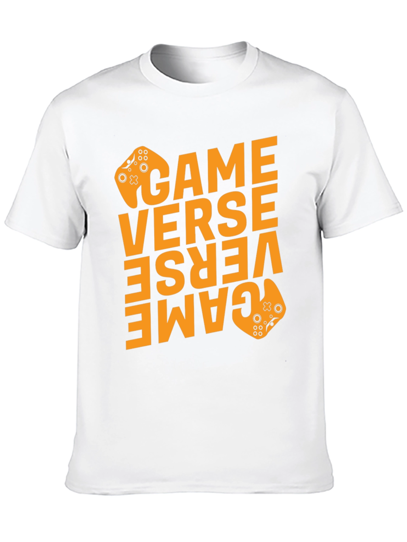 Game Verse Graphic Print Black T-Shirt