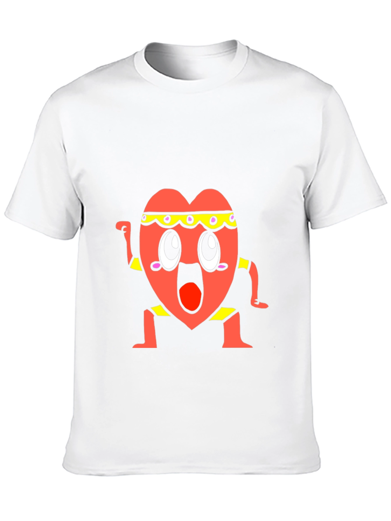 Funny Heart Character T-Shirt