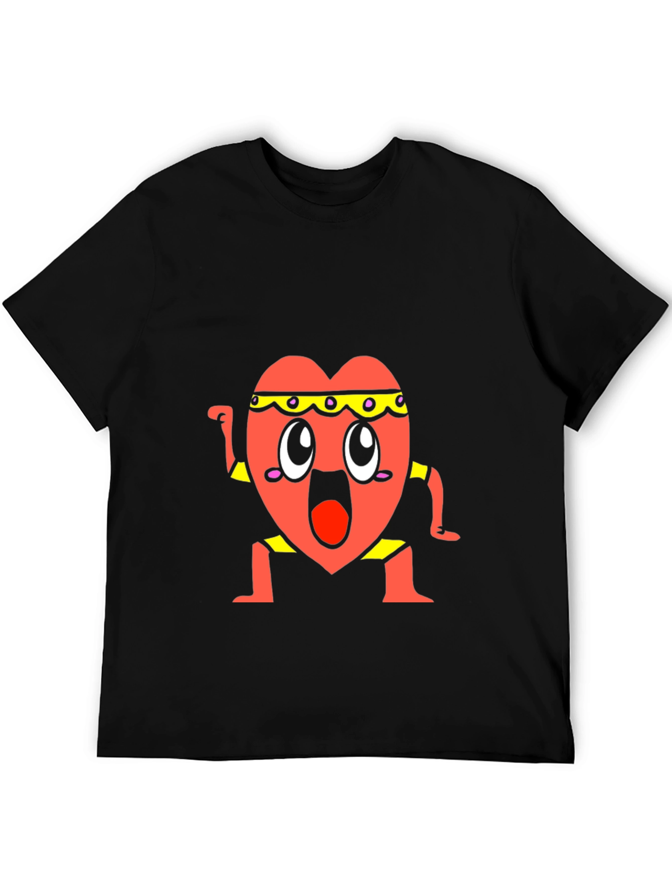 Funny Heart Character T-Shirt
