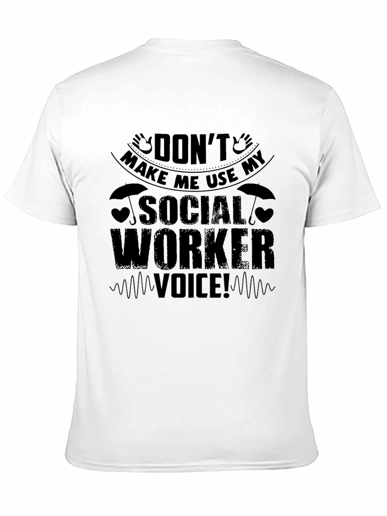 Social Worker Voice Graphic T-Shirt - Black
