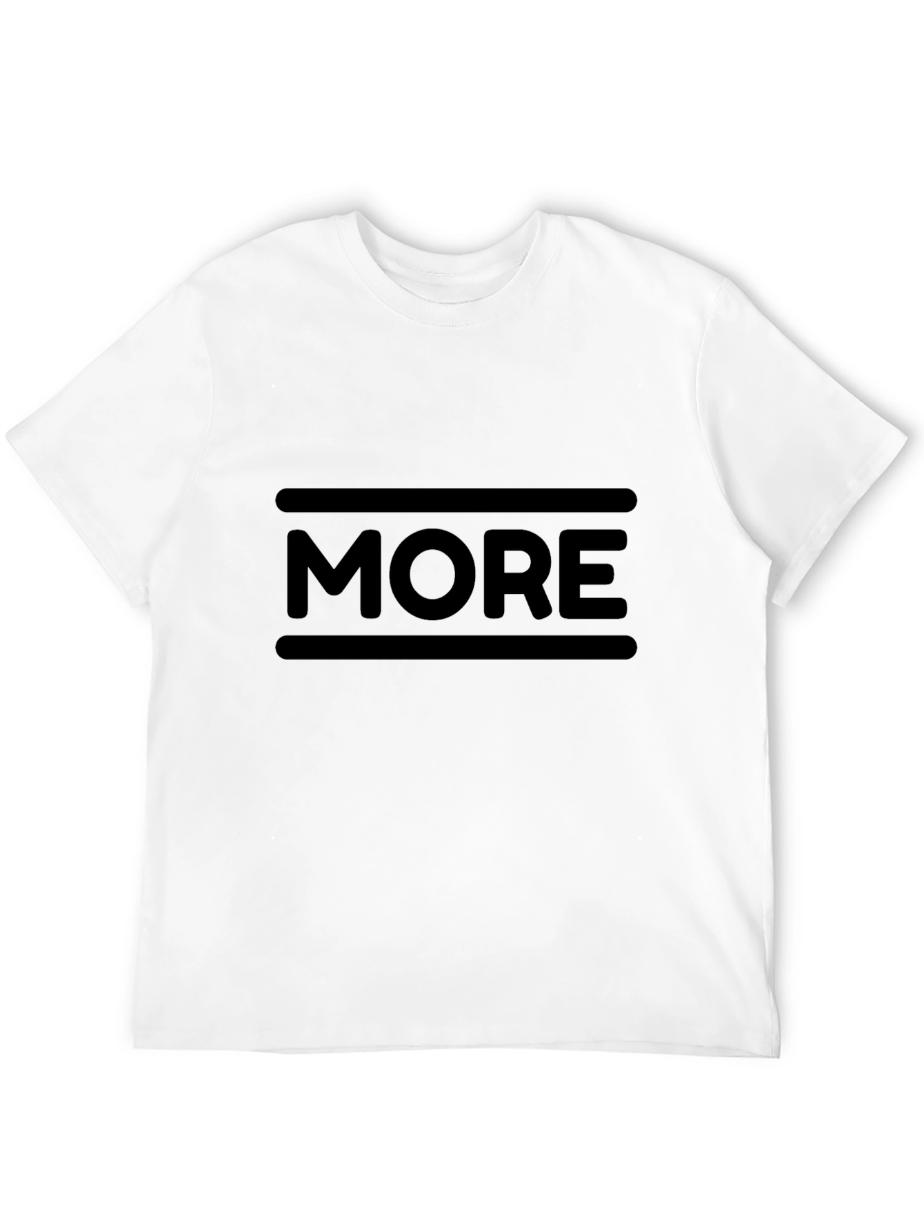 More Graphic Print Black Cotton T-Shirt