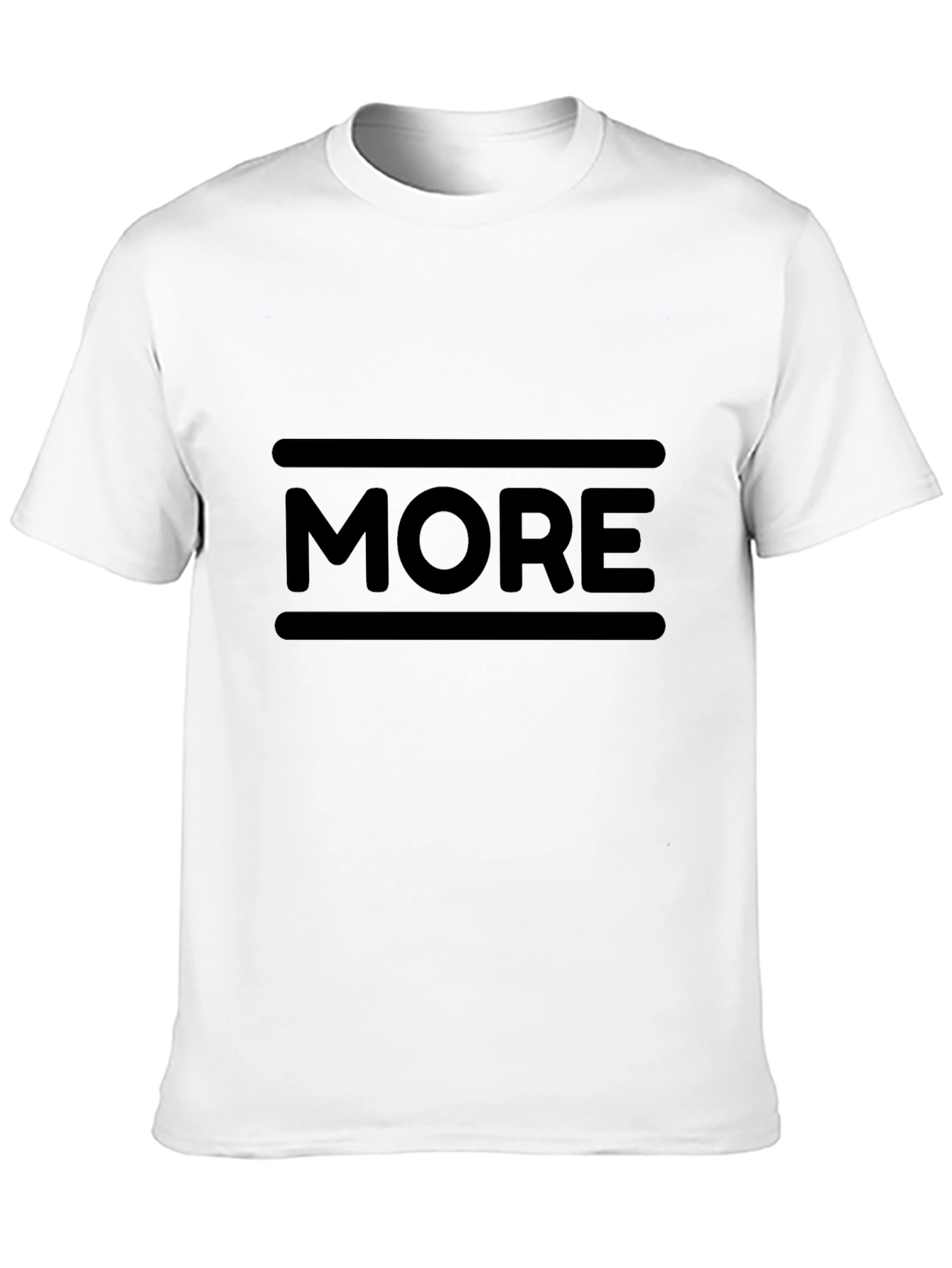 More Graphic Print Black Cotton T-Shirt