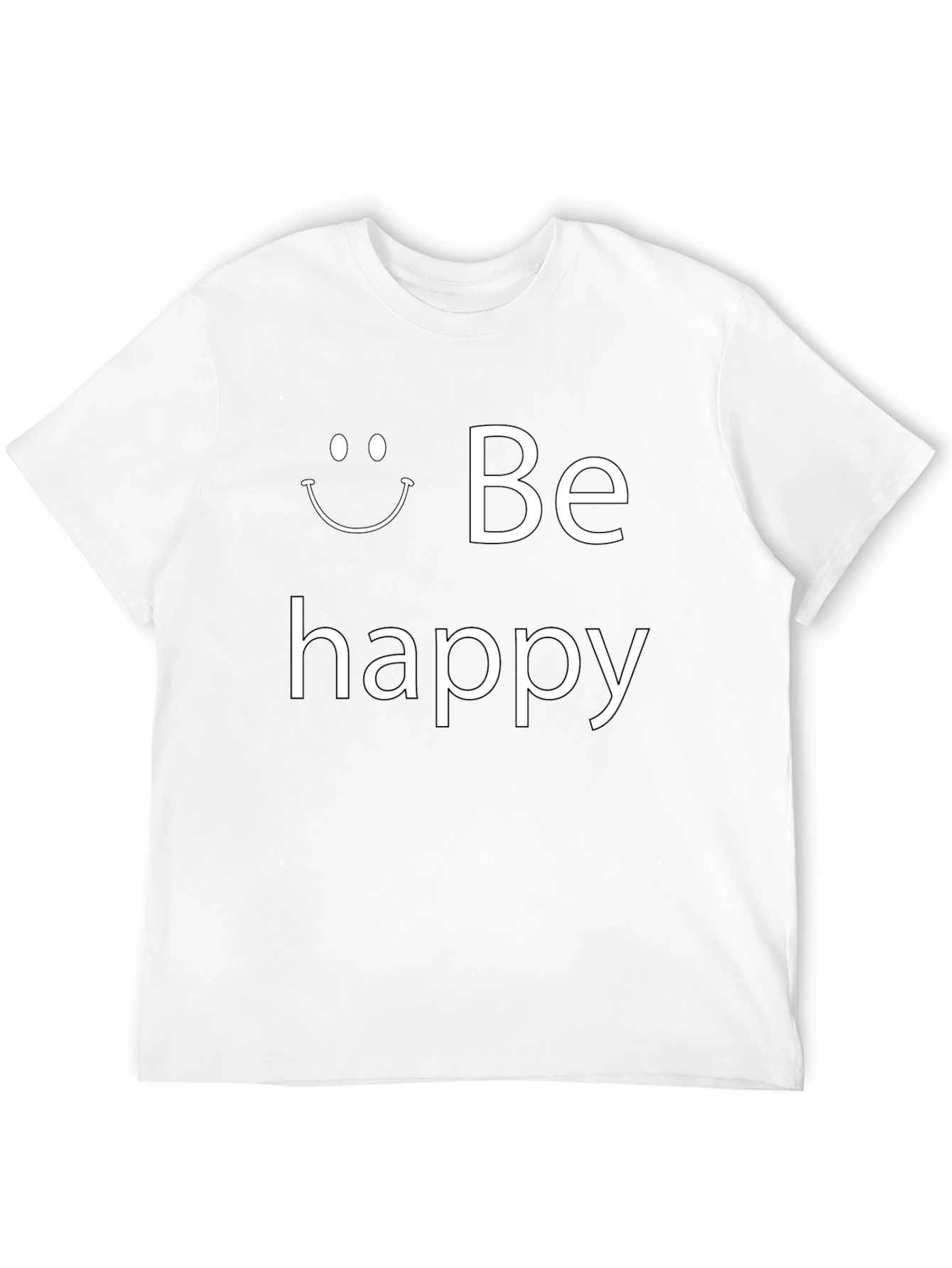 Be Happy Graphic Tee - Stylish Comfort
