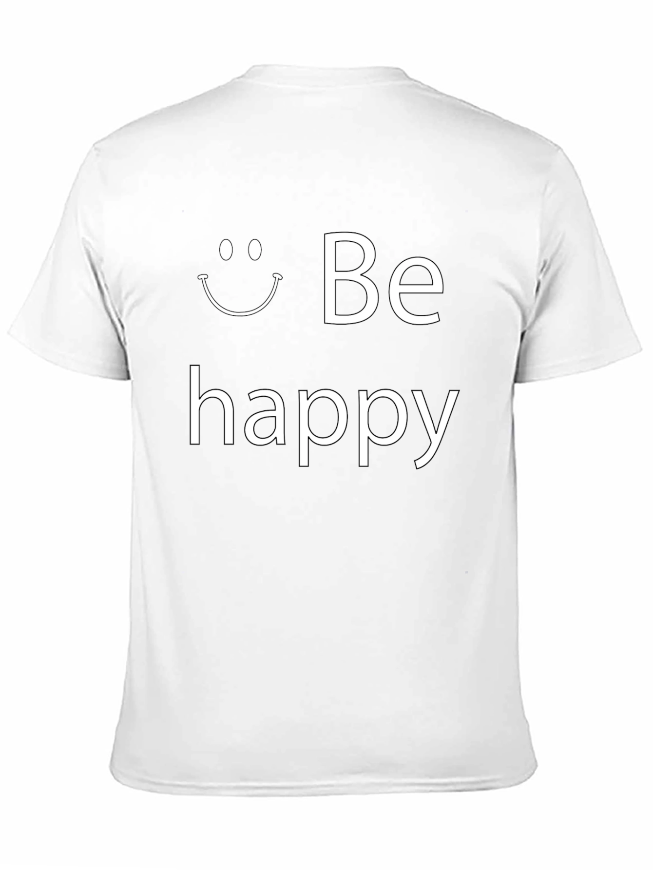 Be Happy Graphic Tee - Stylish Comfort
