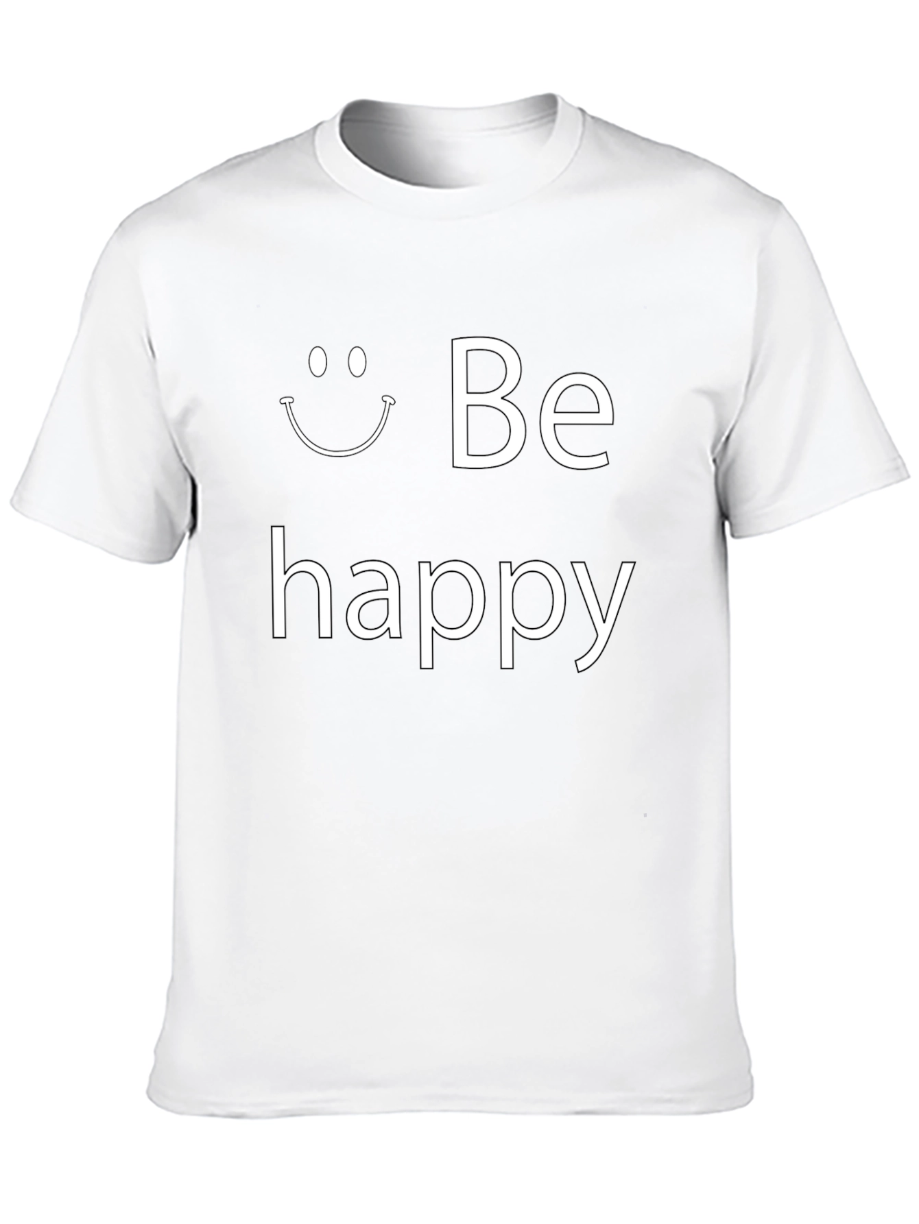 Be Happy Graphic Tee - Stylish Comfort