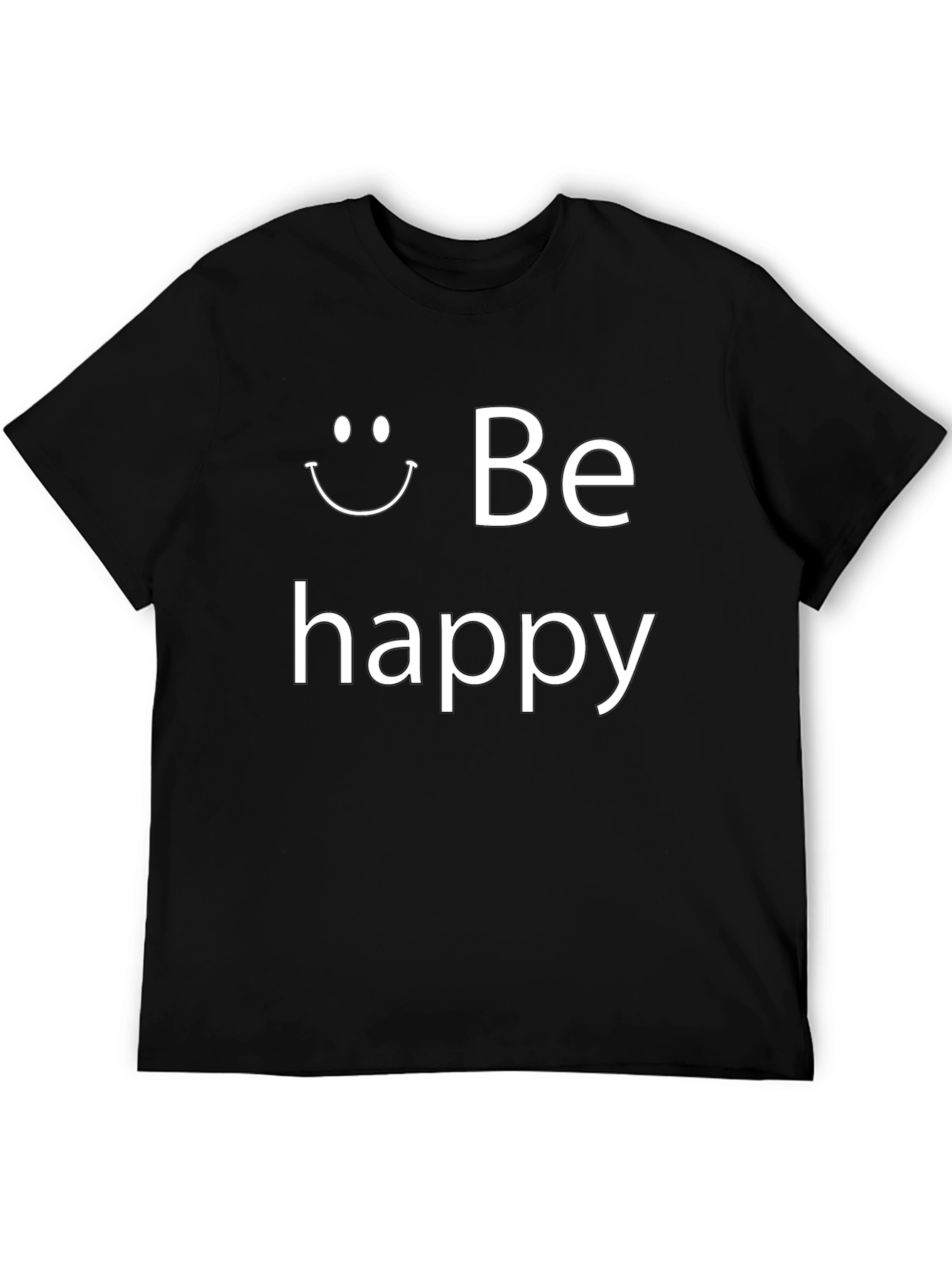 Be Happy Graphic Tee - Stylish Comfort