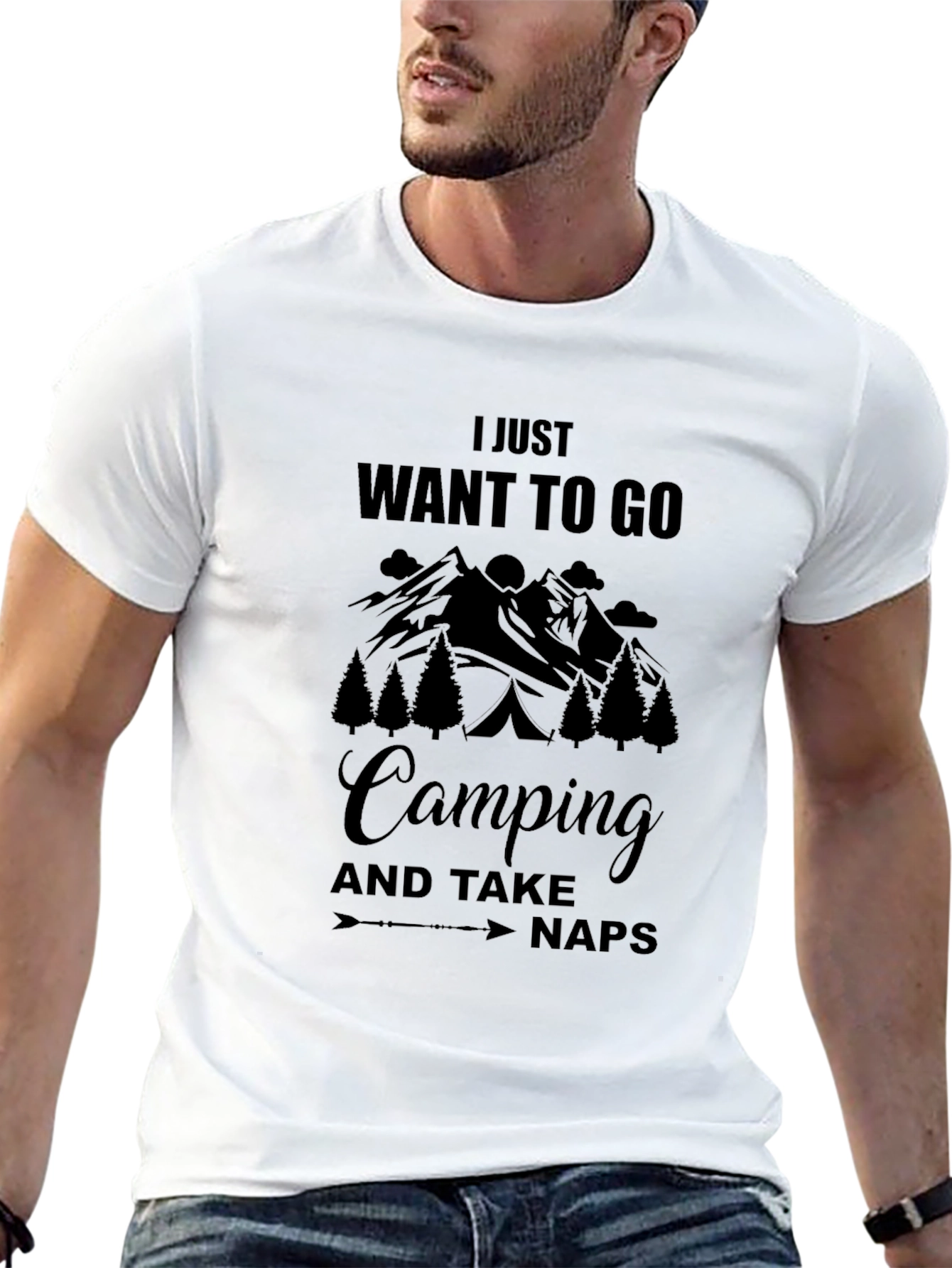 Camping and Naps Graphic T-Shirt