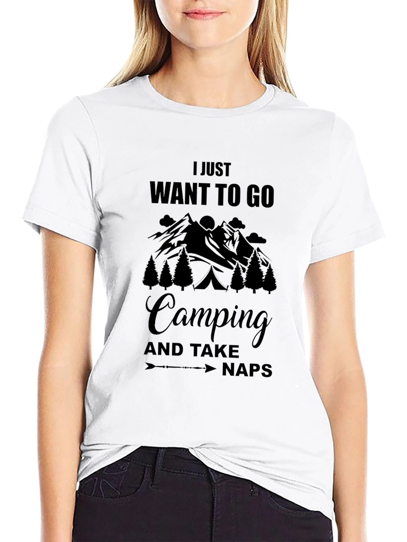 Camping and Naps Graphic T-Shirt