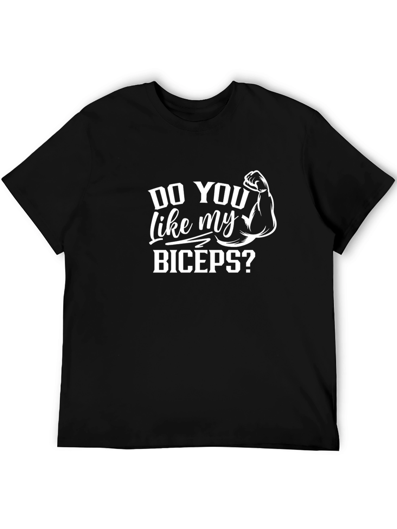 Funny Biceps Graphic T-Shirt - Workout Gym Tee