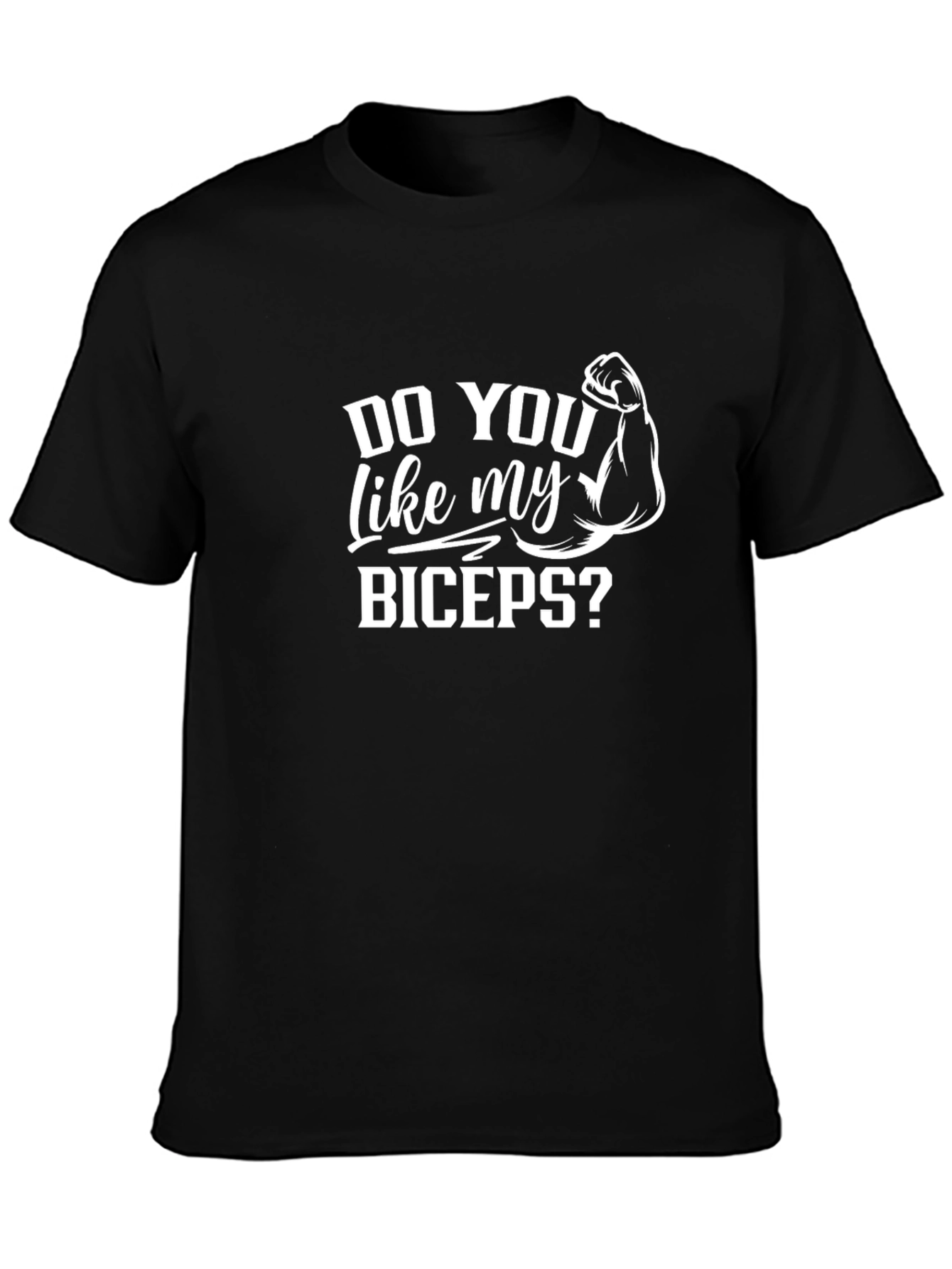 Funny Biceps Graphic T-Shirt - Workout Gym Tee