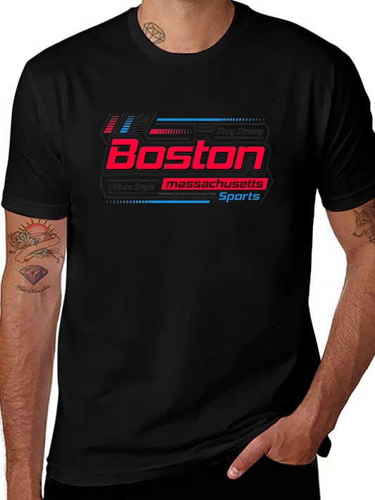 Boston Massachusetts Sports Graphic Tee