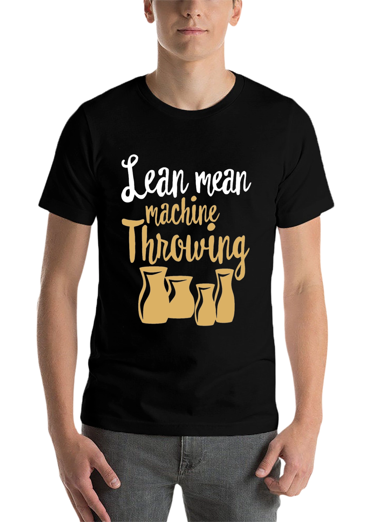 Lean Mean Machine Throwing Pottery T-Shirt