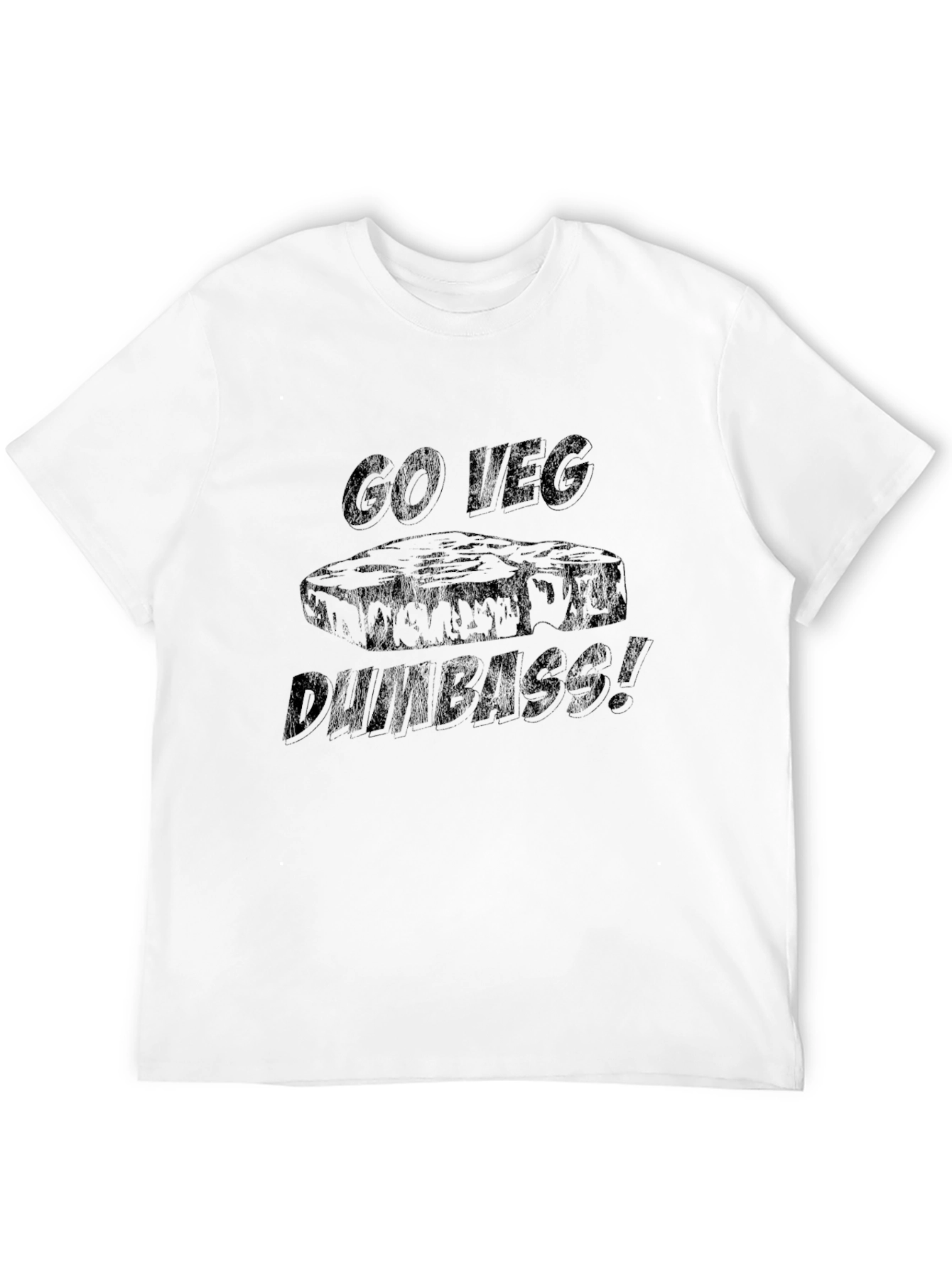 Go Veg Dumbass Black T-Shirt