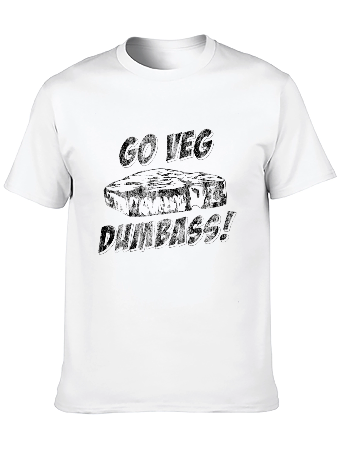 Go Veg Dumbass Black T-Shirt