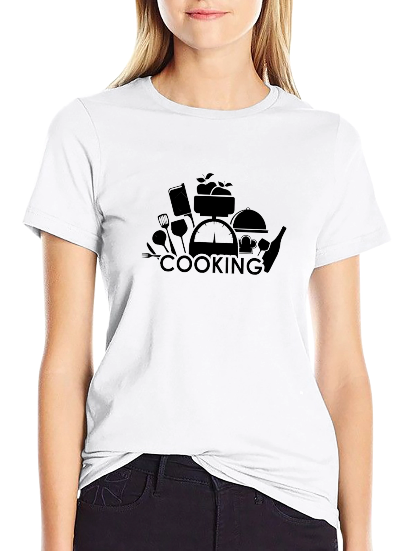 Cooking Themed Black T-Shirt