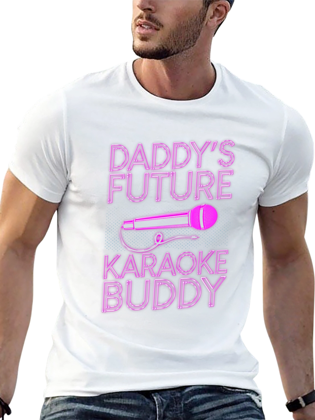 Daddys Future Karaoke Buddy Black T-Shirt