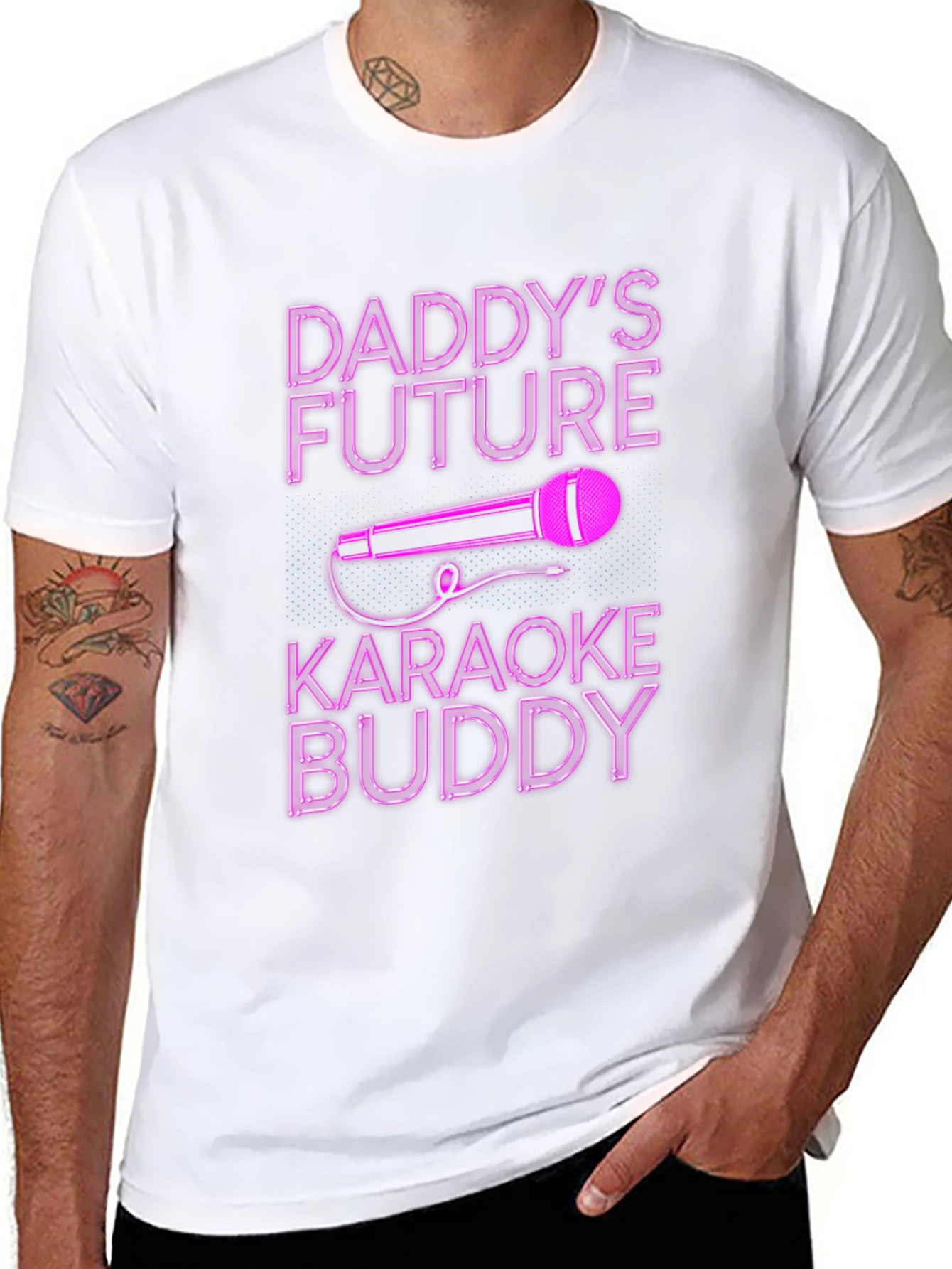 Daddys Future Karaoke Buddy Black T-Shirt