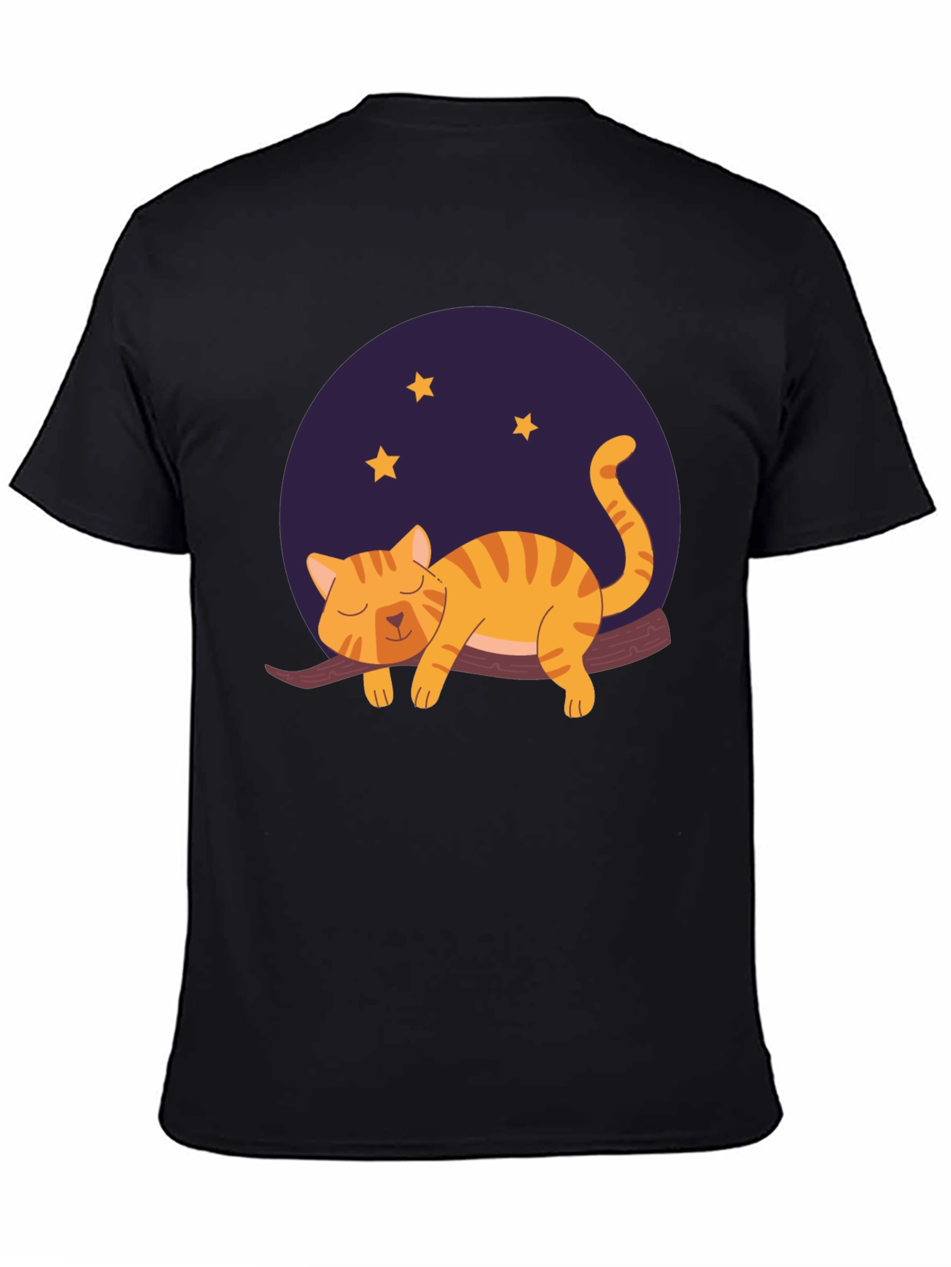 Cute Cat Nap T-Shirt - Unisex Black Tee