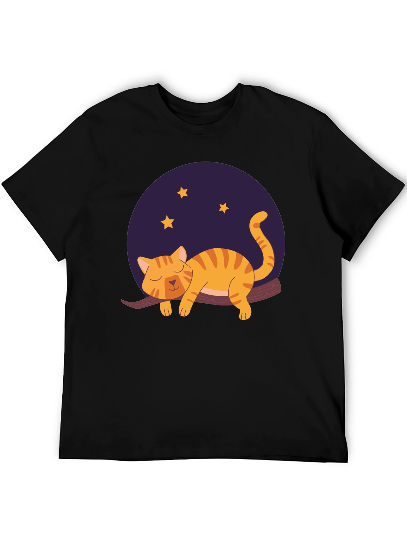 Cute Cat Nap T-Shirt - Unisex Black Tee