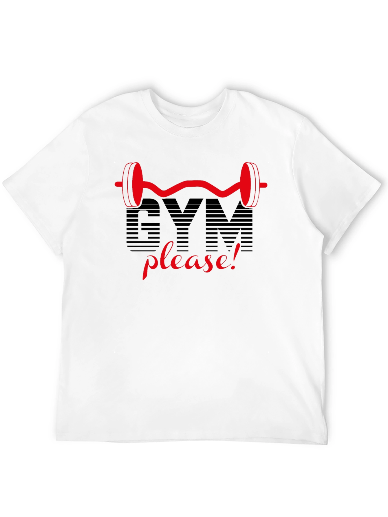 Gym Please! Graphic Tee - Fitness Lovers T-Shirt