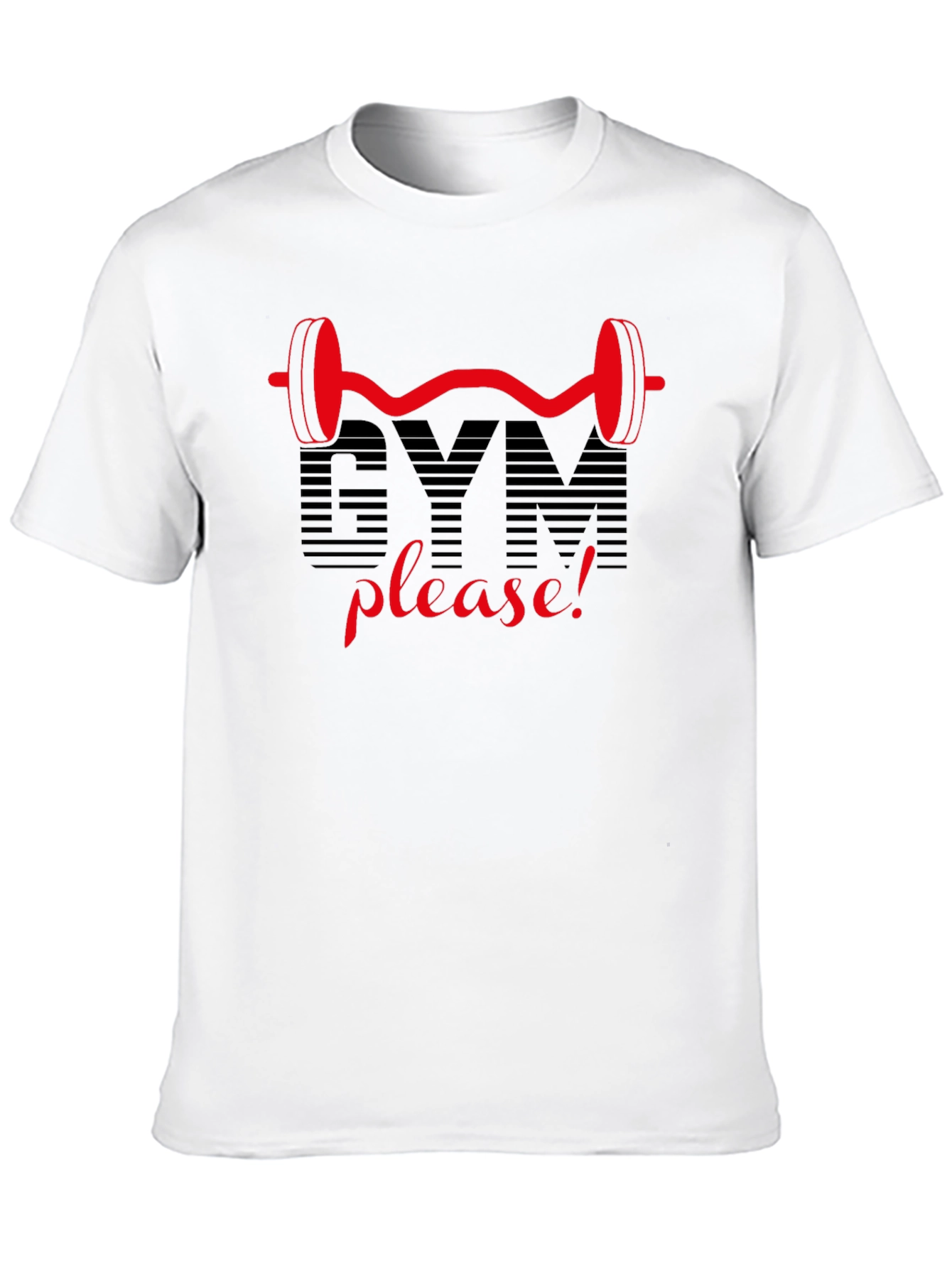 Gym Please! Graphic Tee - Fitness Lovers T-Shirt
