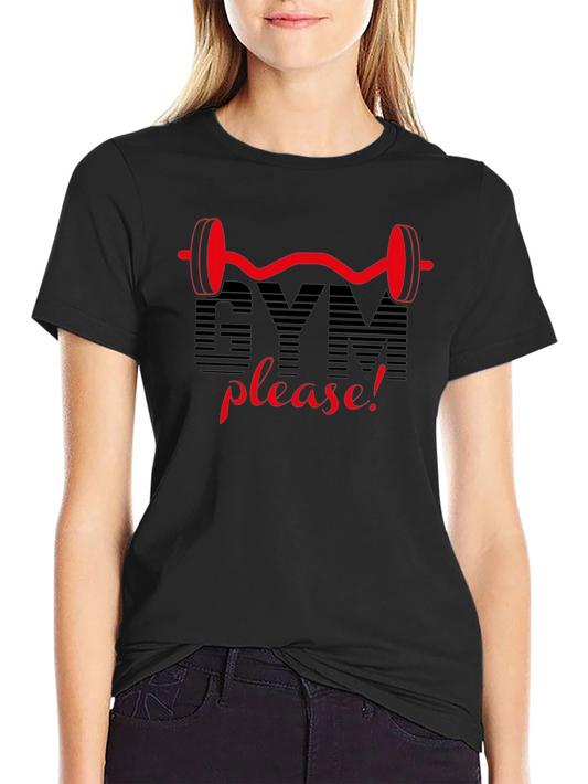 Gym Please! Graphic Tee - Fitness Lovers T-Shirt