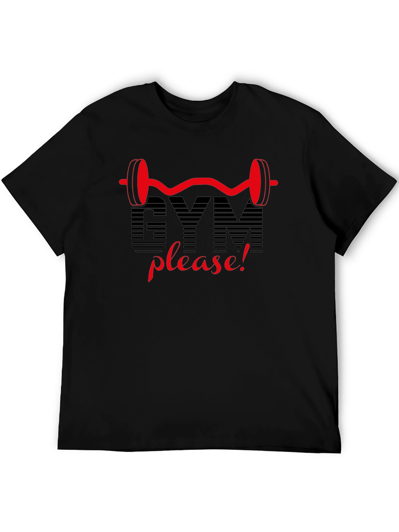 Gym Please! Graphic Tee - Fitness Lovers T-Shirt