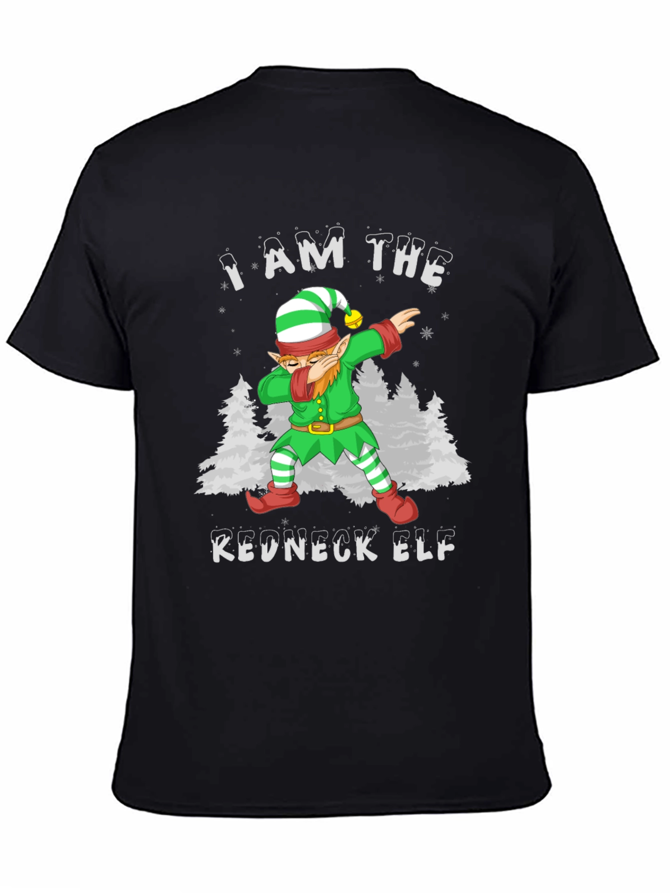 I Am The Redneck Elf Dabbing Funny T-Shirt