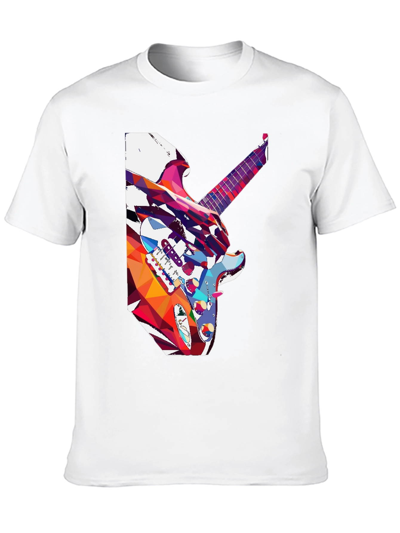 Abstract Guitar Graphic Tee - Music Lovers T-Shirt