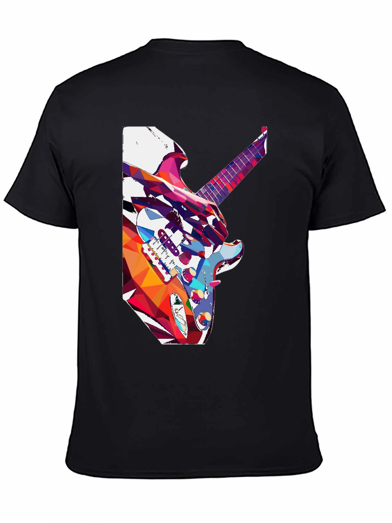 Abstract Guitar Graphic Tee - Music Lovers T-Shirt