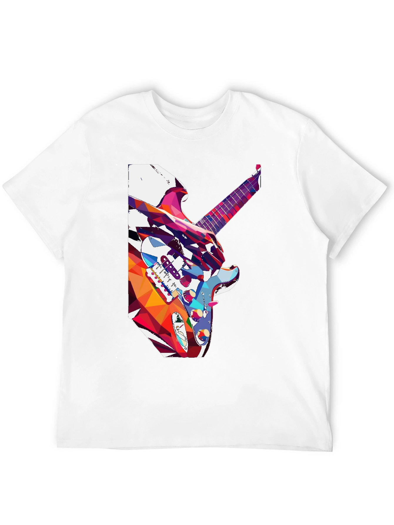 Abstract Guitar Graphic Tee - Music Lovers T-Shirt