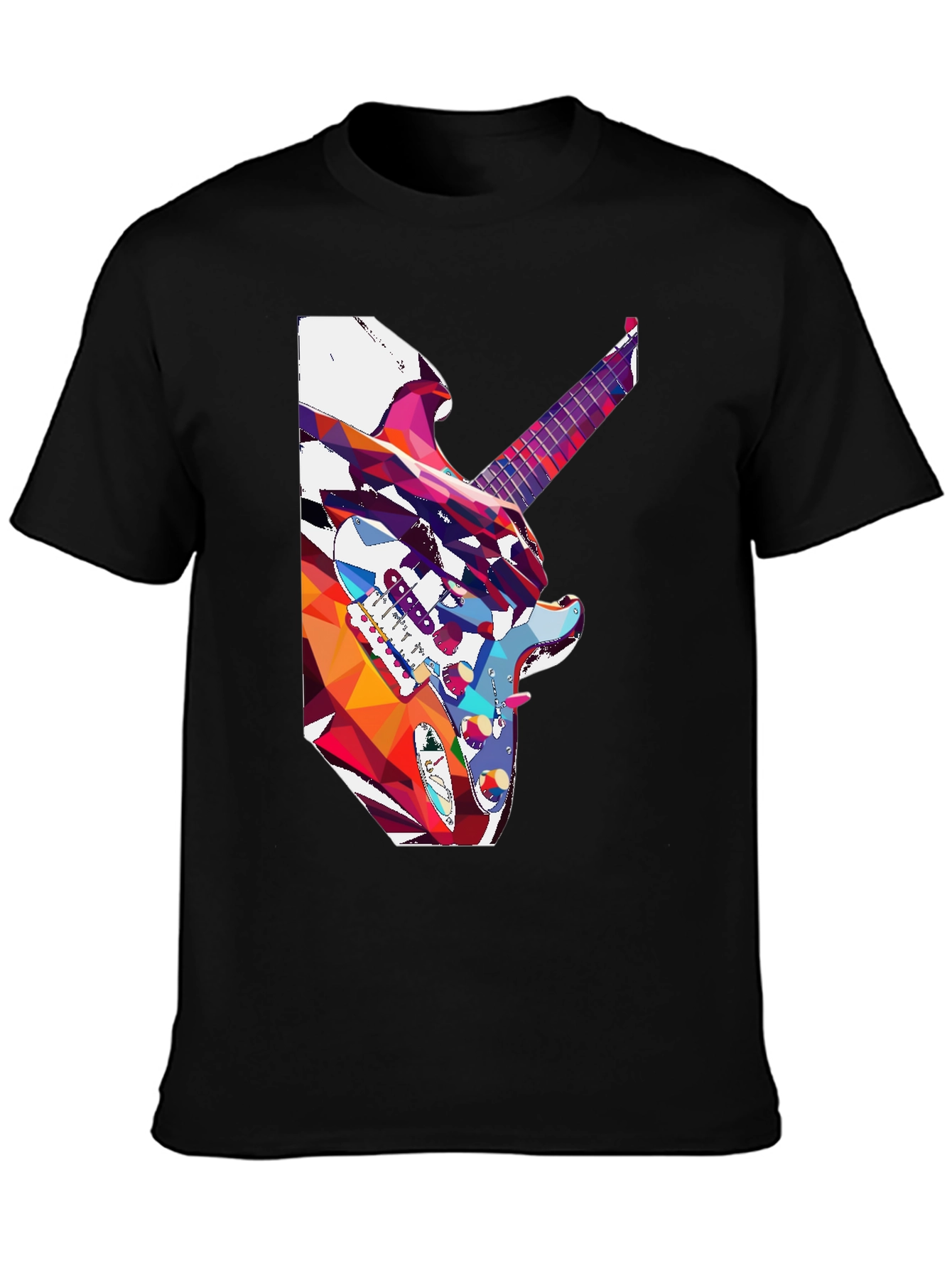 Abstract Guitar Graphic Tee - Music Lovers T-Shirt