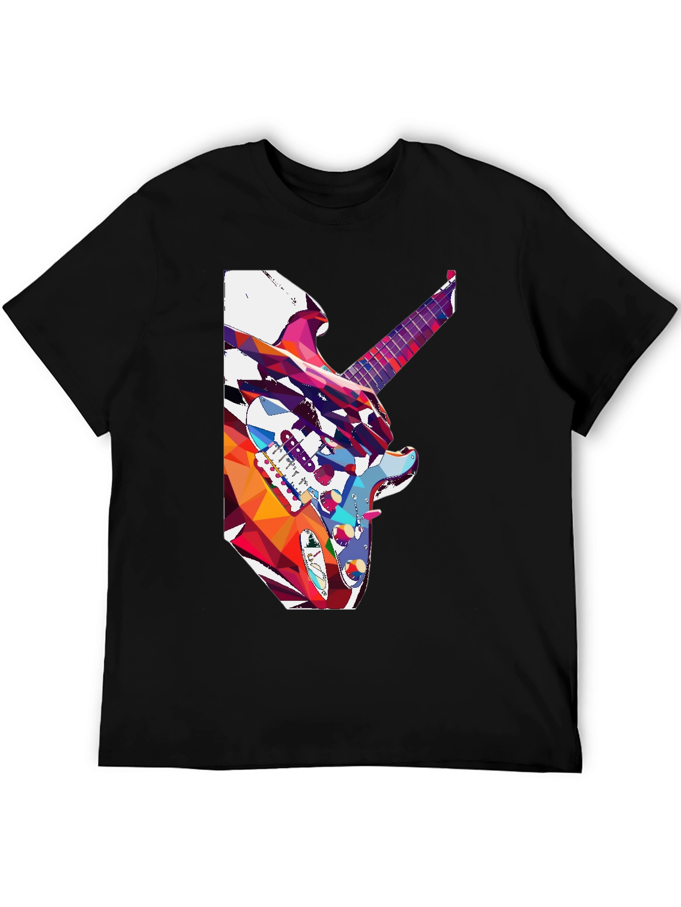 Abstract Guitar Graphic Tee - Music Lovers T-Shirt