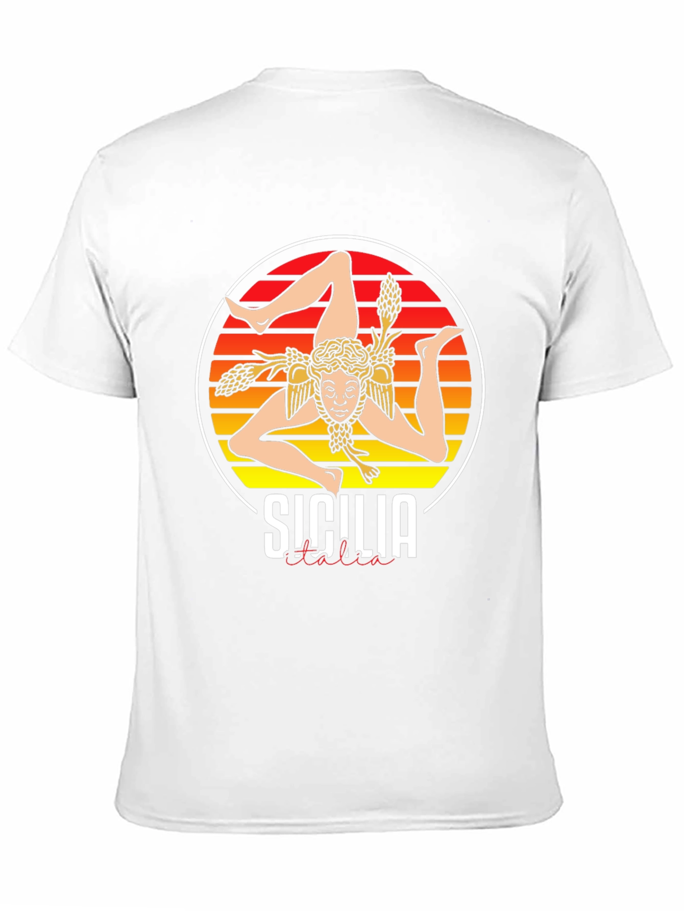 Sicilia Italia T-Shirt  - Trinacria Symbol