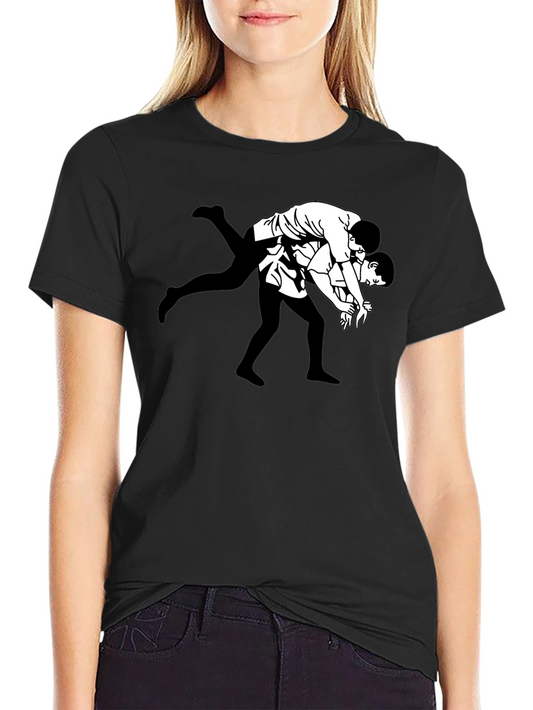 Wrestling Graphic Tee - Black